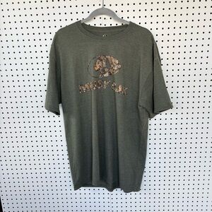 Mossy Oak Short Sleeve Fishing Shirt-
Lightweight Forest Green/Camo Pattern